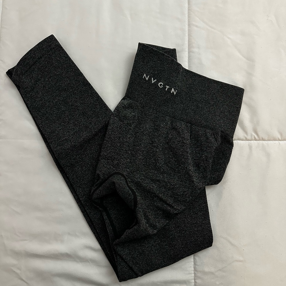 NVGTN Dark Heather Black High-Rise Leggings